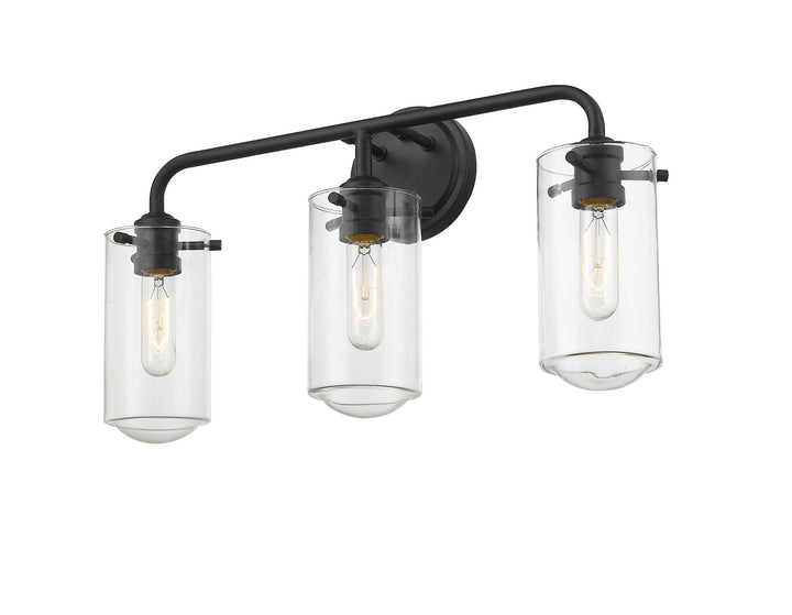 Z-Lite Delaney 471-3V-MB Bath Vanity Light 22 in. wide - Matte Black