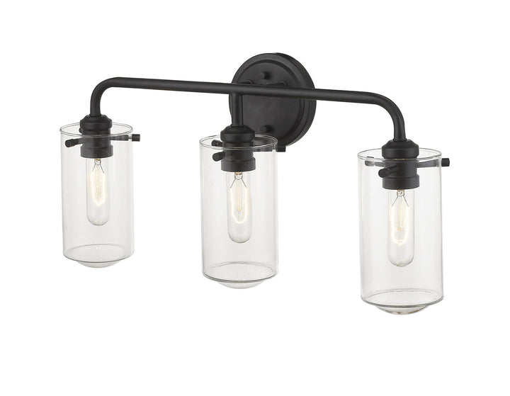 Z-Lite Delaney 471-3V-MB Bath Vanity Light 22 in. wide - Matte Black