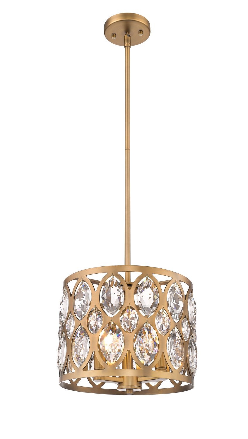 Z-Lite Dealey 6010-12HB Pendant Light - Heirloom Brass