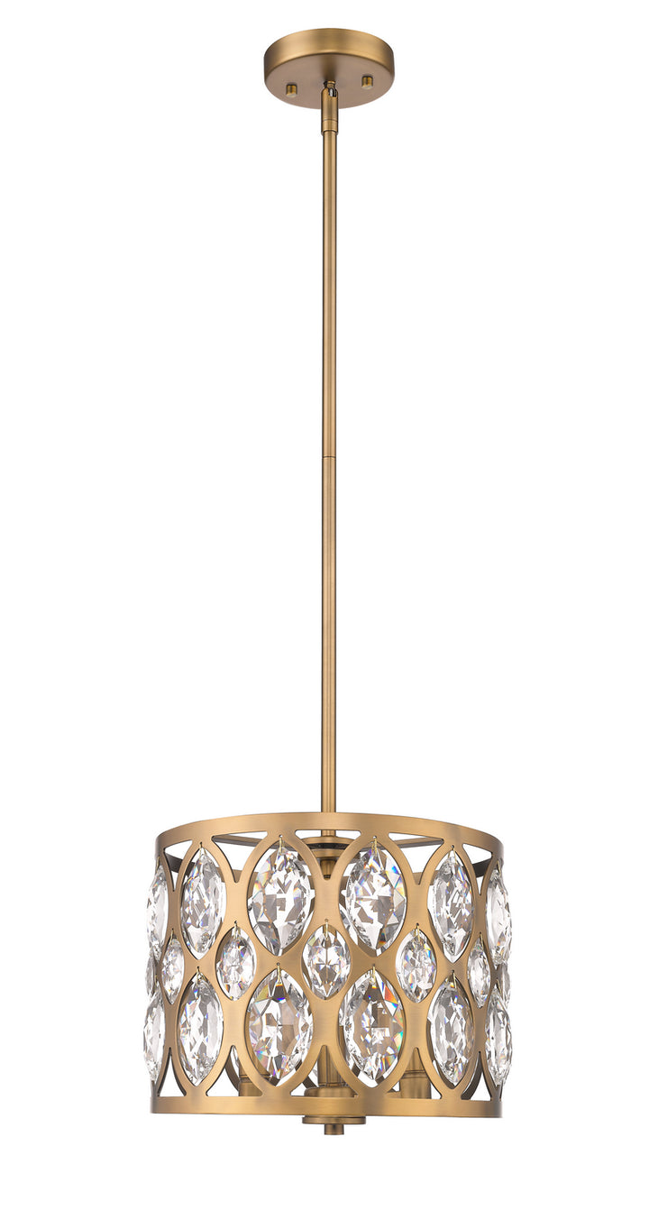 Z-Lite Dealey 6010-12HB Pendant Light - Heirloom Brass