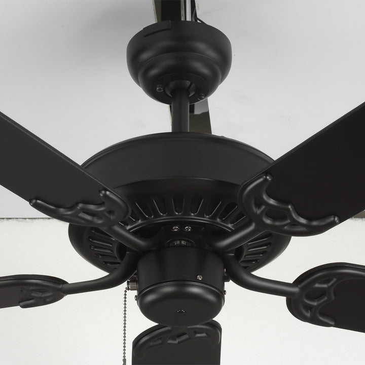 Visual Comfort Fan Haven 52 5HV52BK Ceiling Fan - Matte Black, Matte Black/Matte Black/
