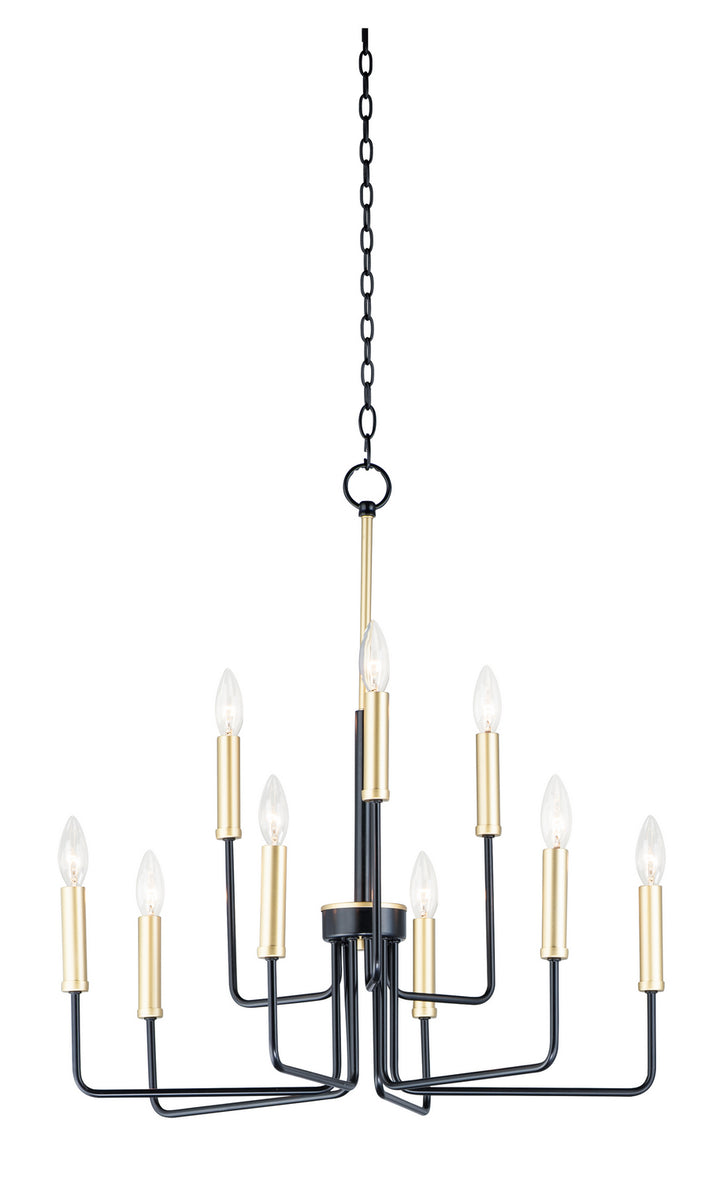 Maxim Sullivan 10257BKGLD Chandelier Light - Black / Gold