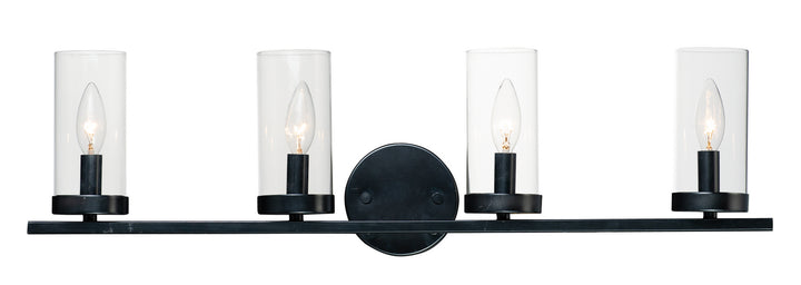 Maxim Sentinel 25258CLBK Bath Vanity Light 30 in. wide - Black
