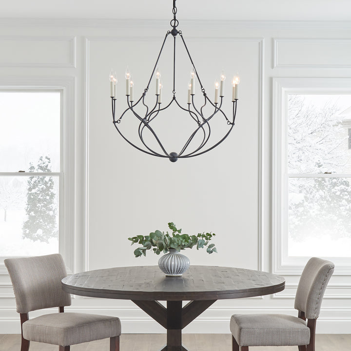 Visual Comfort Studio Richmond CC11212WGV Chandelier Light - Weathered Galvanized