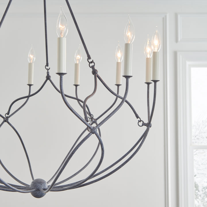 Visual Comfort Studio Richmond CC11212WGV Chandelier Light - Weathered Galvanized