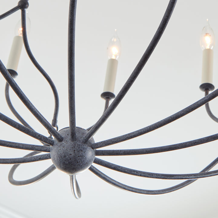 Visual Comfort Studio Richmond CC11212WGV Chandelier Light - Weathered Galvanized