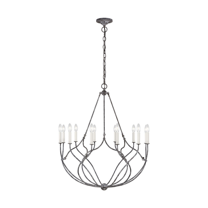 Visual Comfort Studio Richmond CC11212WGV Chandelier Light - Weathered Galvanized