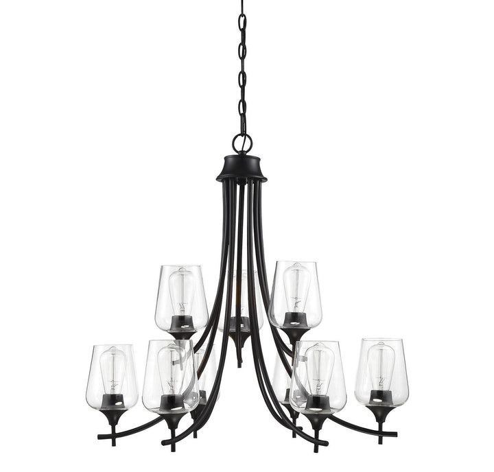 Savoy House Octave 1-4033-9-BK Chandelier Light - Black