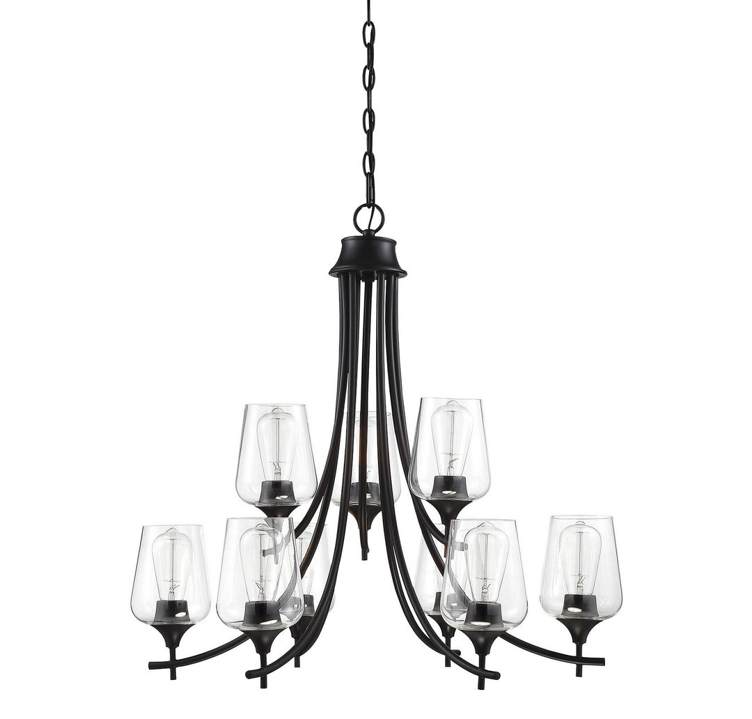 Savoy House Octave 1-4033-9-BK Chandelier Light - Black
