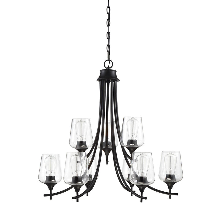 Savoy House Octave 1-4033-9-BK Chandelier Light - Black