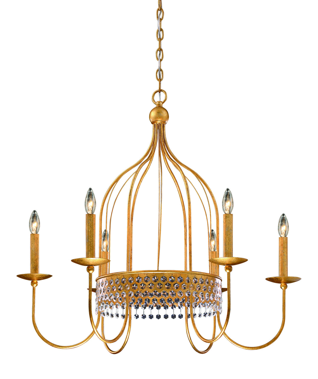 Metropolitan Kingsmont N7652-705 Chandelier Light - Glitz Gold Leaf