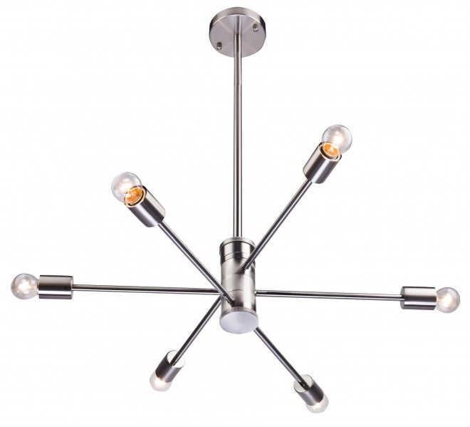 Bethel International DU77SN Chandelier Light - Shiny Nickel