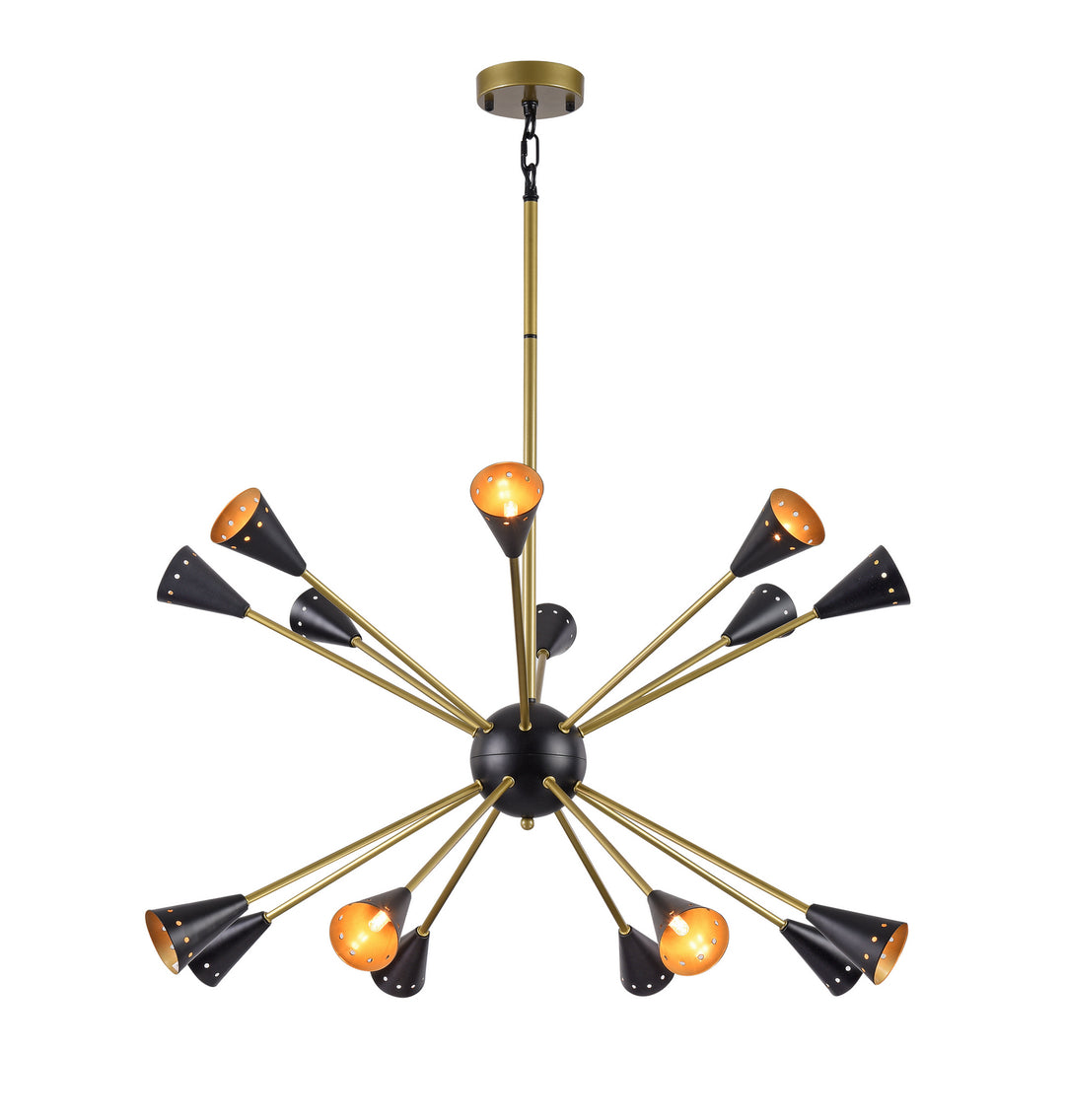 Bethel International DU84 Chandelier Light - Matte Black
