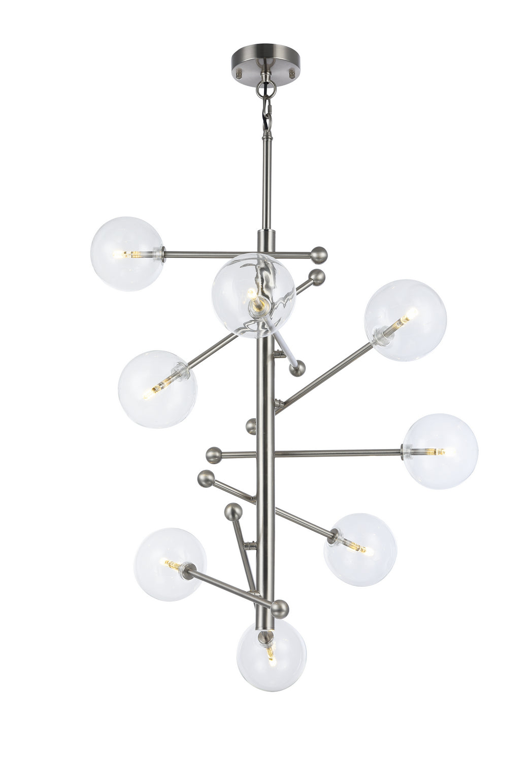 Bethel International DU98SHN Chandelier Light - Shiny Nickel