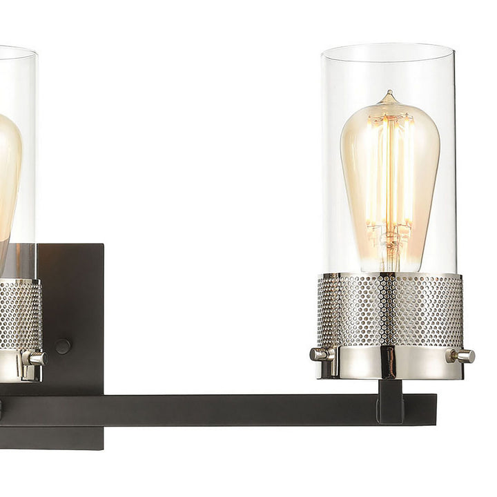 Elk Bergenline 12142/3 Bath Vanity Light 23 in. wide - Matte Black