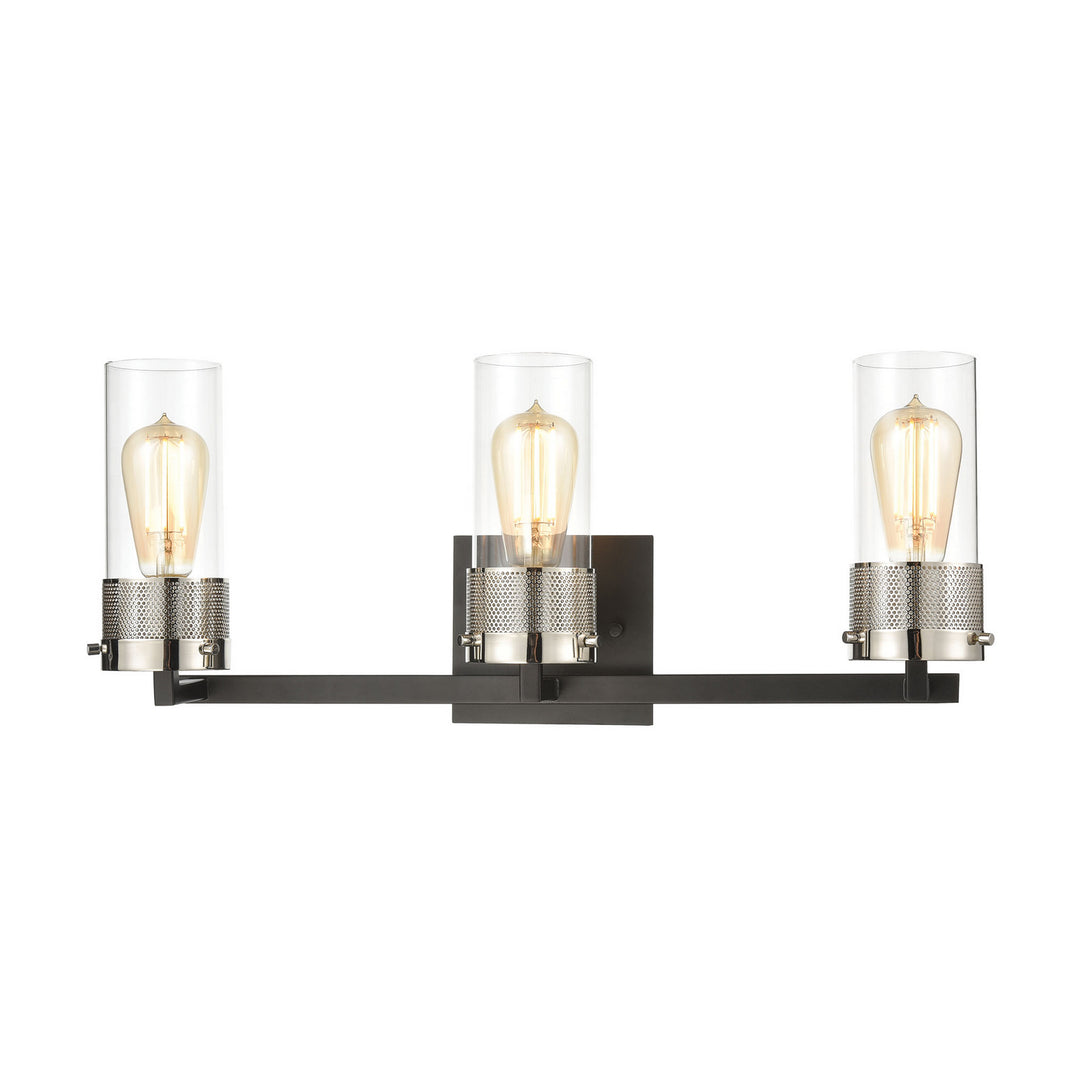 Elk Bergenline 12142/3 Bath Vanity Light 23 in. wide - Matte Black