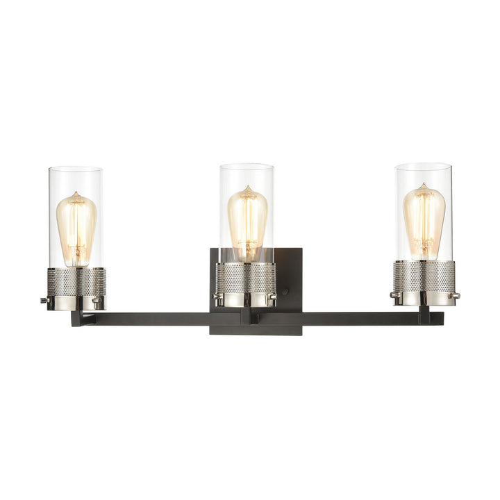 Elk Bergenline 12142/3 Bath Vanity Light 23 in. wide - Matte Black