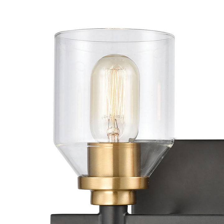 Elk Cambria 15401/2 Bath Vanity Light 13 in. wide - Matte Black