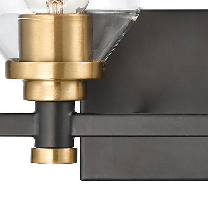 Elk Cambria 15401/2 Bath Vanity Light 13 in. wide - Matte Black