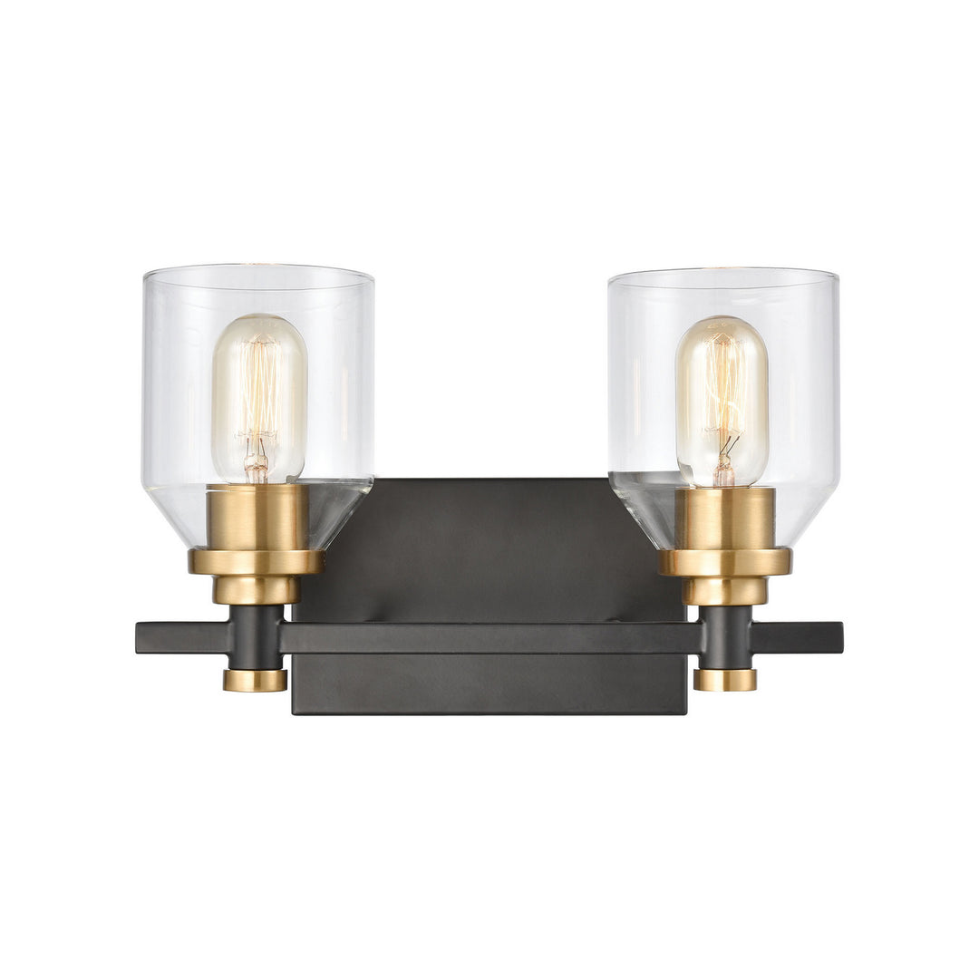 Elk Cambria 15401/2 Bath Vanity Light 13 in. wide - Matte Black