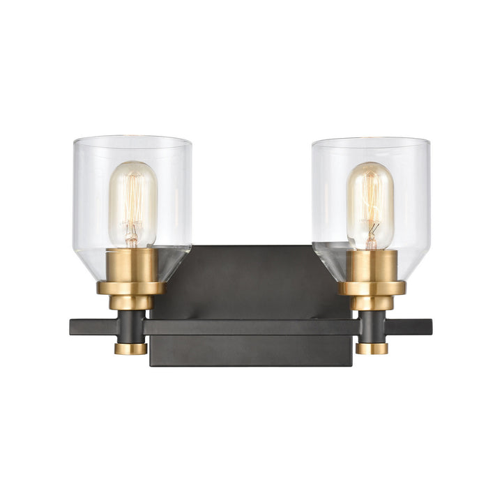 Elk Cambria 15401/2 Bath Vanity Light 13 in. wide - Matte Black