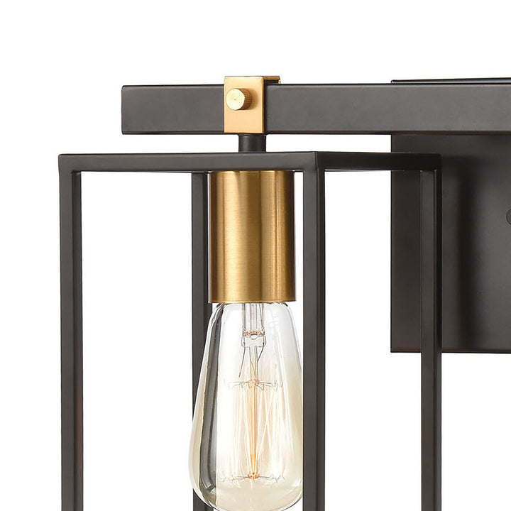 Elk Cloe 46631/2 Bath Vanity Light 16 in. wide - Matte Black