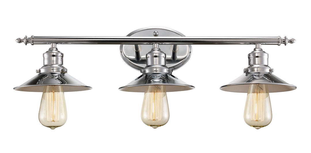 Trans Globe Imports Griswald 20513 PC Bath Vanity Light 25 in. wide - Polished Chrome