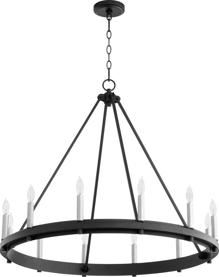 Quorum Aura 611-12-69 Chandelier Light - Textured Black