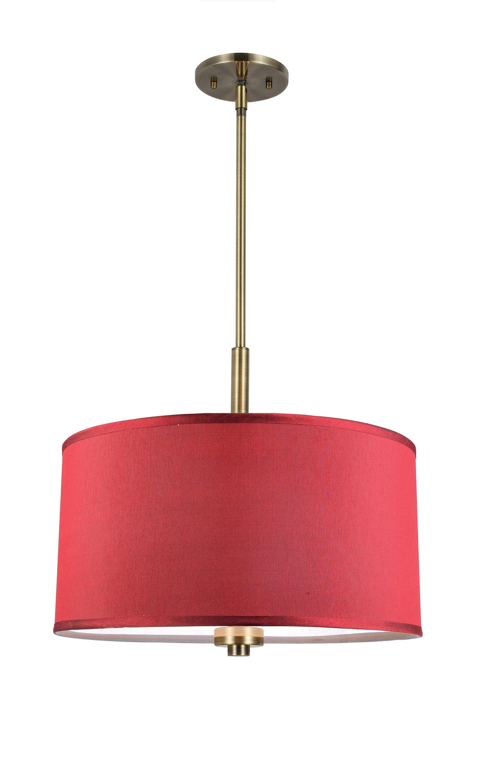 Woodbridge Drum - LED 13420BRBLE-S11803 Pendant Light - Brass