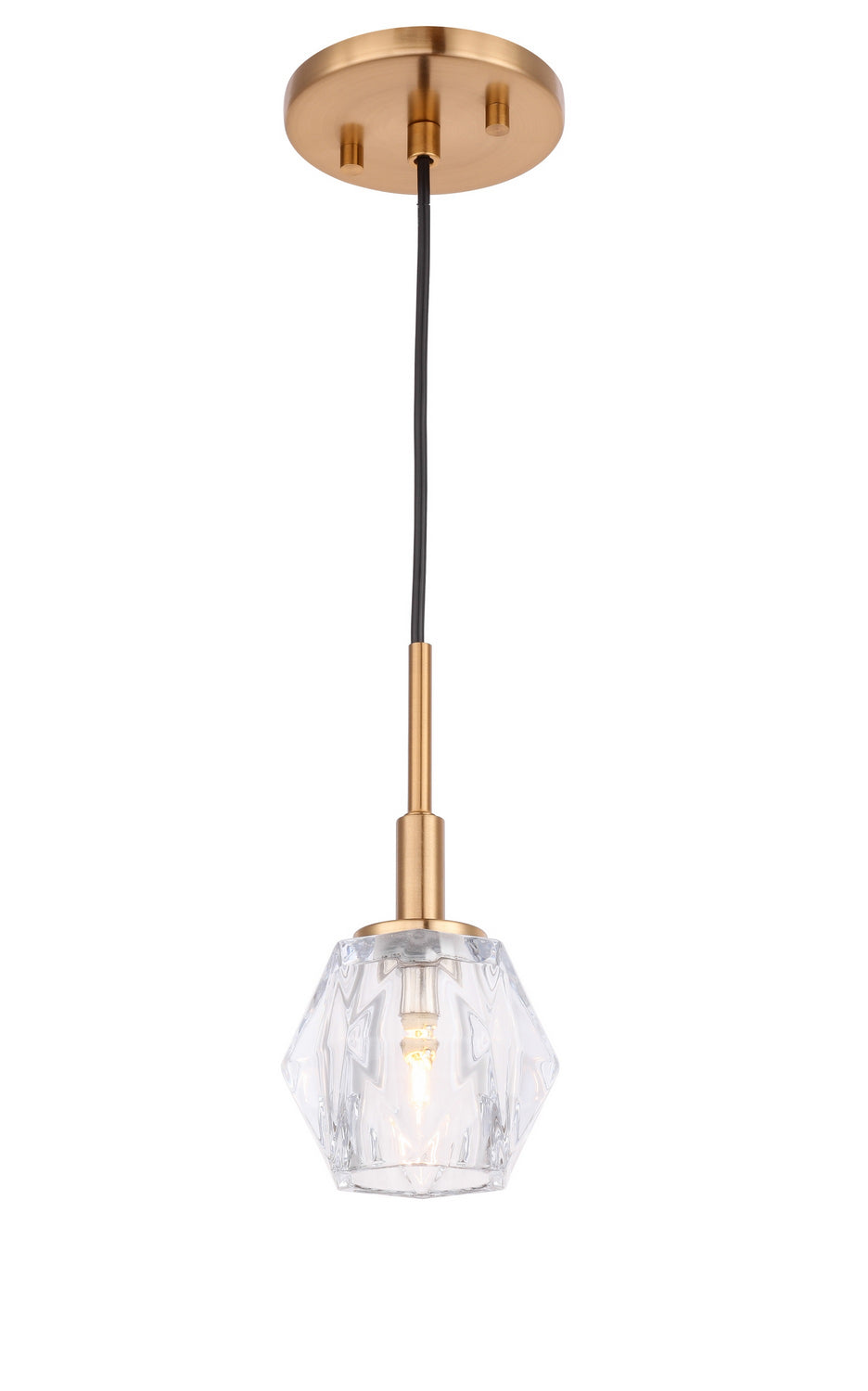 Woodbridge Jewel 18523CBR-C30410 Pendant Light - Brass