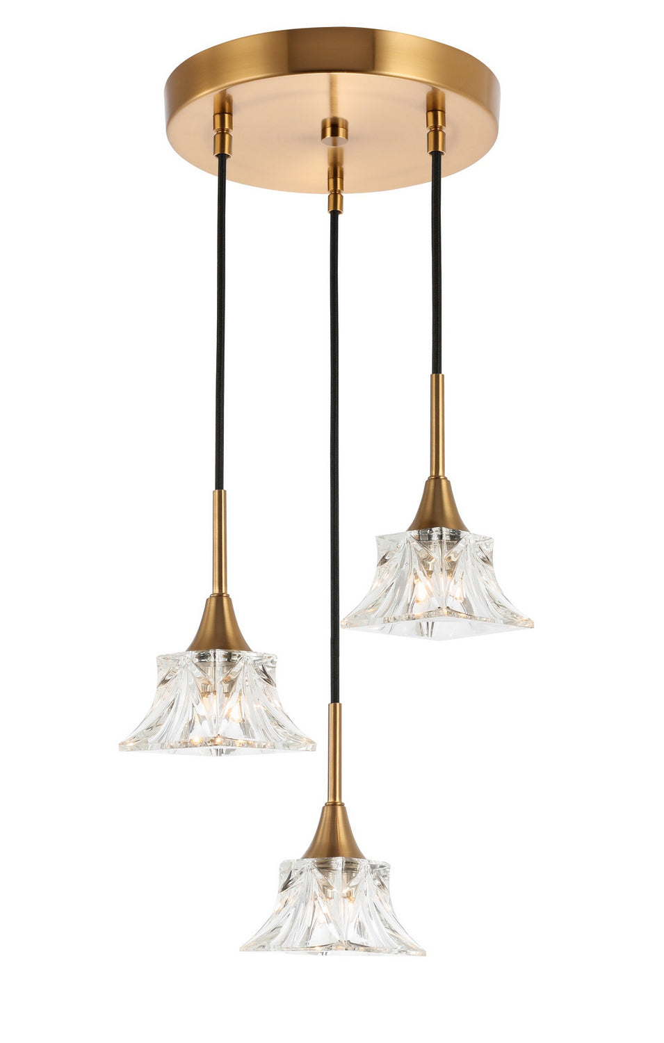 Woodbridge Christina 20421CBR-C80480 Pendant Light - Brass/ Brass