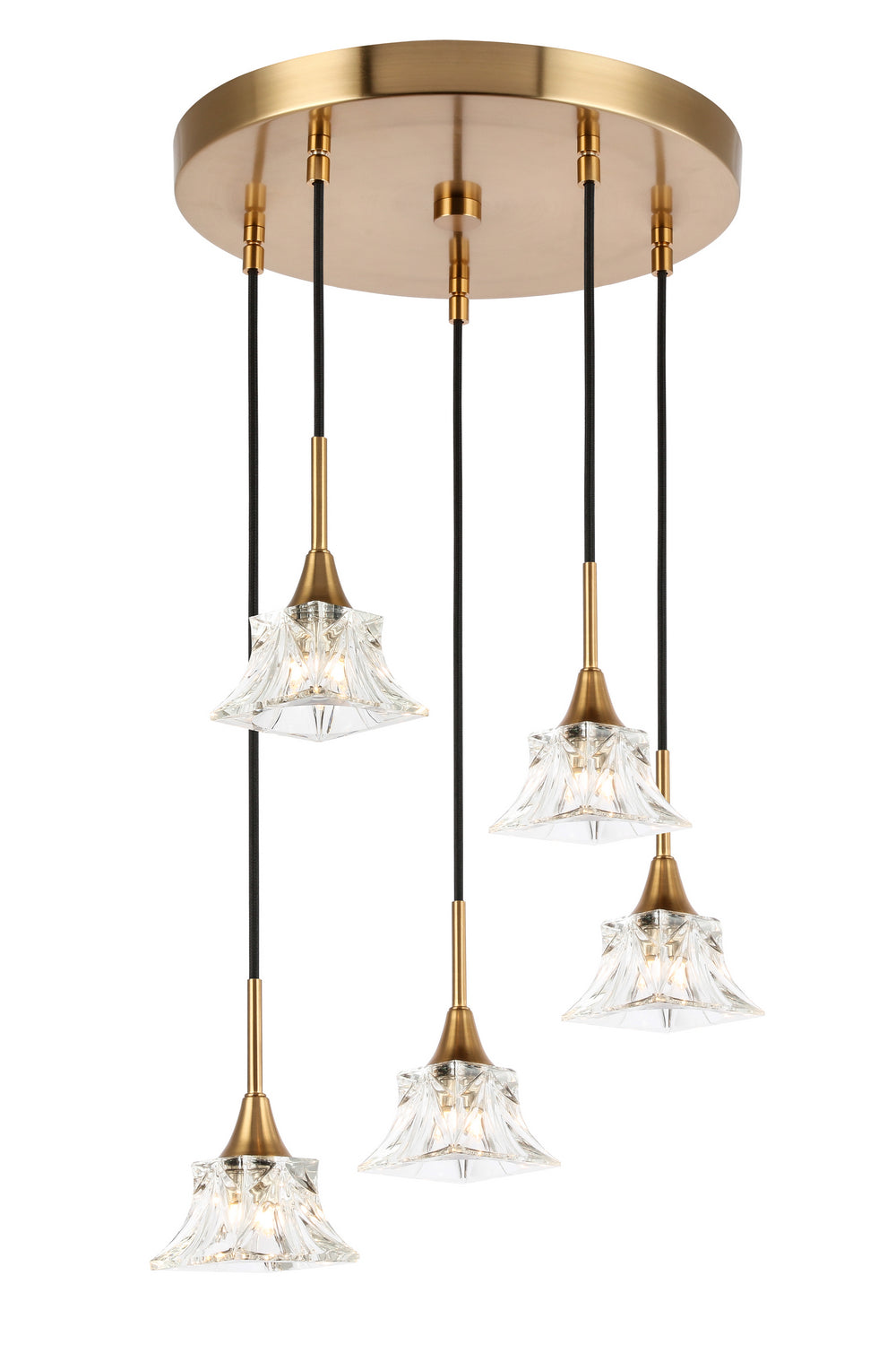 Woodbridge Christina 20422CBR-C80480 Pendant Light - Brass/ Brass
