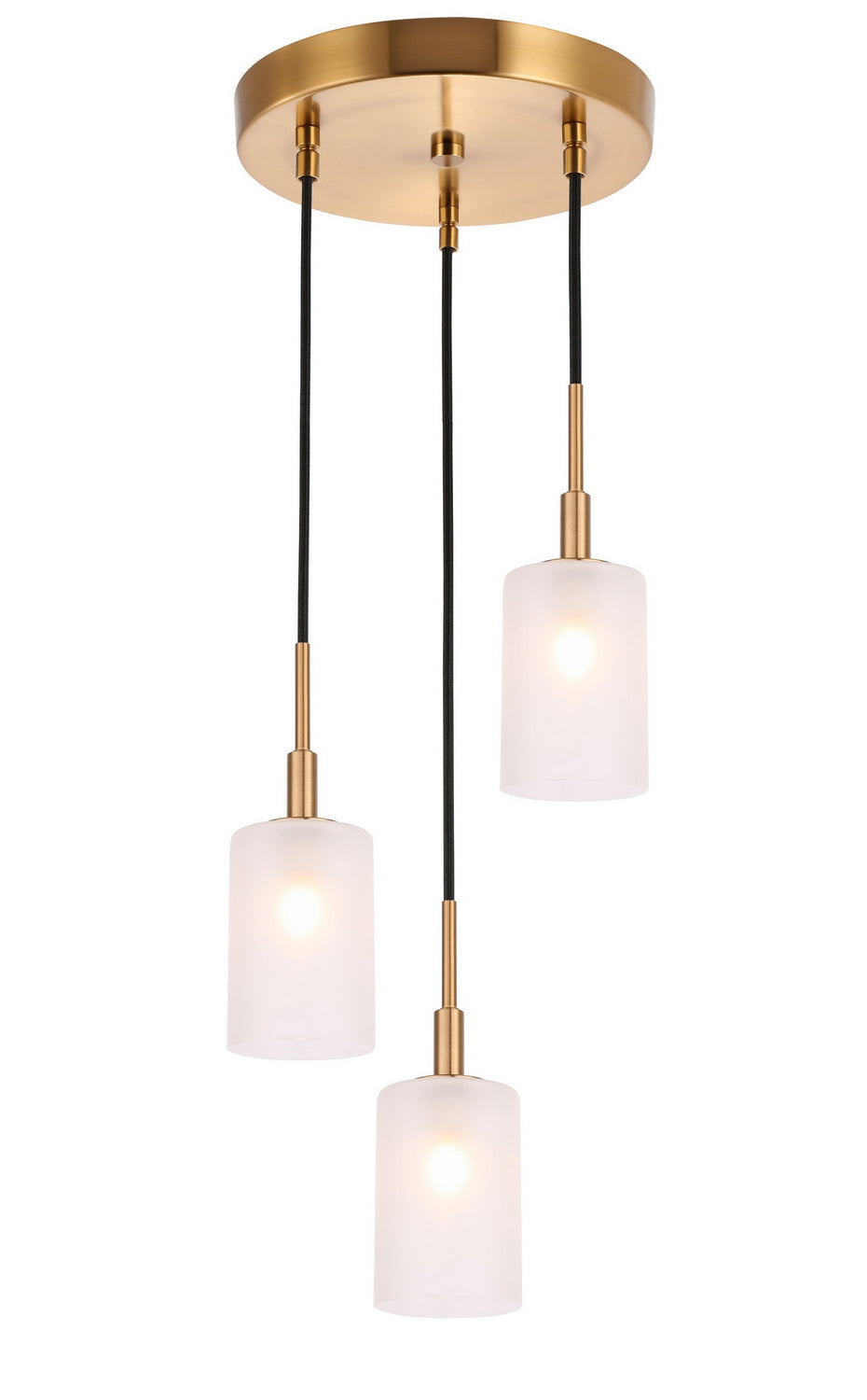 Woodbridge Elise 21024CBR-C10455 Pendant Light - Brass