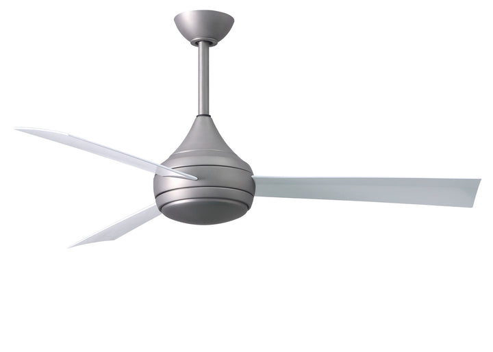 Matthews Fan Company Donaire DA-BS-WH Ceiling Fan 52 - Brushed Stainless, Gloss White/