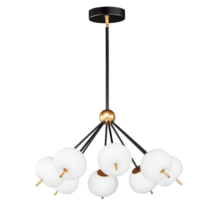 ET2 by Maxim Quest E25118-92BKGLD Chandelier Light - Black / Gold