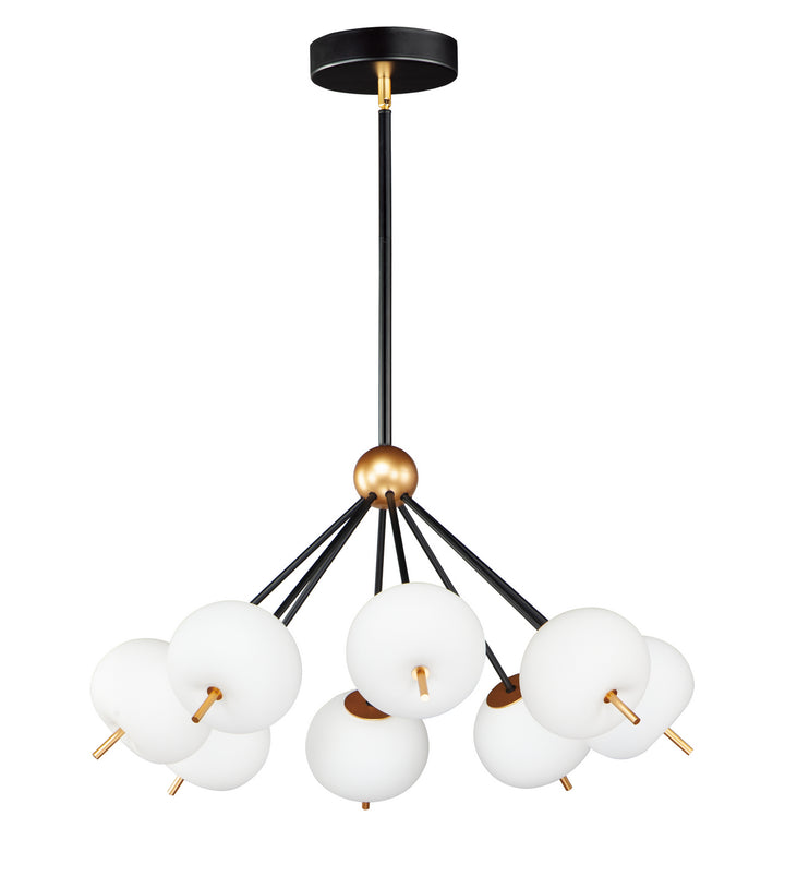 ET2 by Maxim Quest E25118-92BKGLD Chandelier Light - Black / Gold