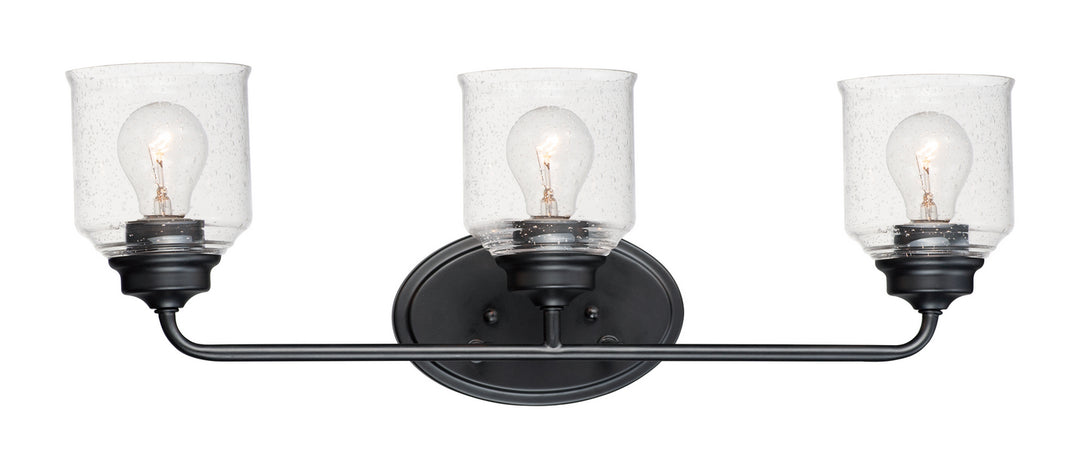 Maxim Acadia 12263CDBK Bath Vanity Light 25 in. wide - Black