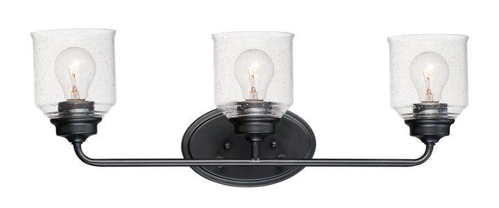 Maxim Acadia 12263CDBK Bath Vanity Light 25 in. wide - Black