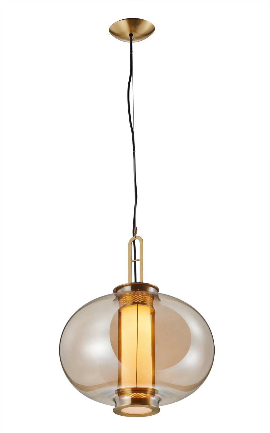 Stone Laterna PD360AMBBRTL6A Pendant Light - Brushed Brass