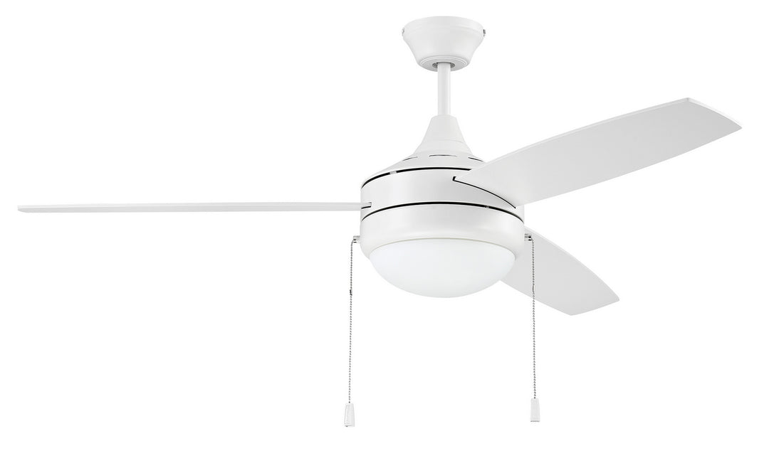 Craftmade Phaze 3 Blade PHA52W3 Ceiling Fan 52 - White, White/White/