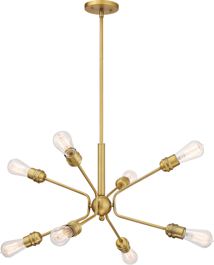 Nuvo Faraday 60-6925 Chandelier Light - Brushed Brass