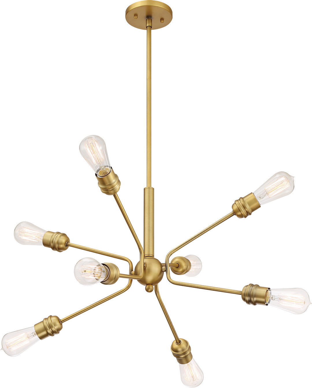 Nuvo Faraday 60-6925 Chandelier Light - Brushed Brass
