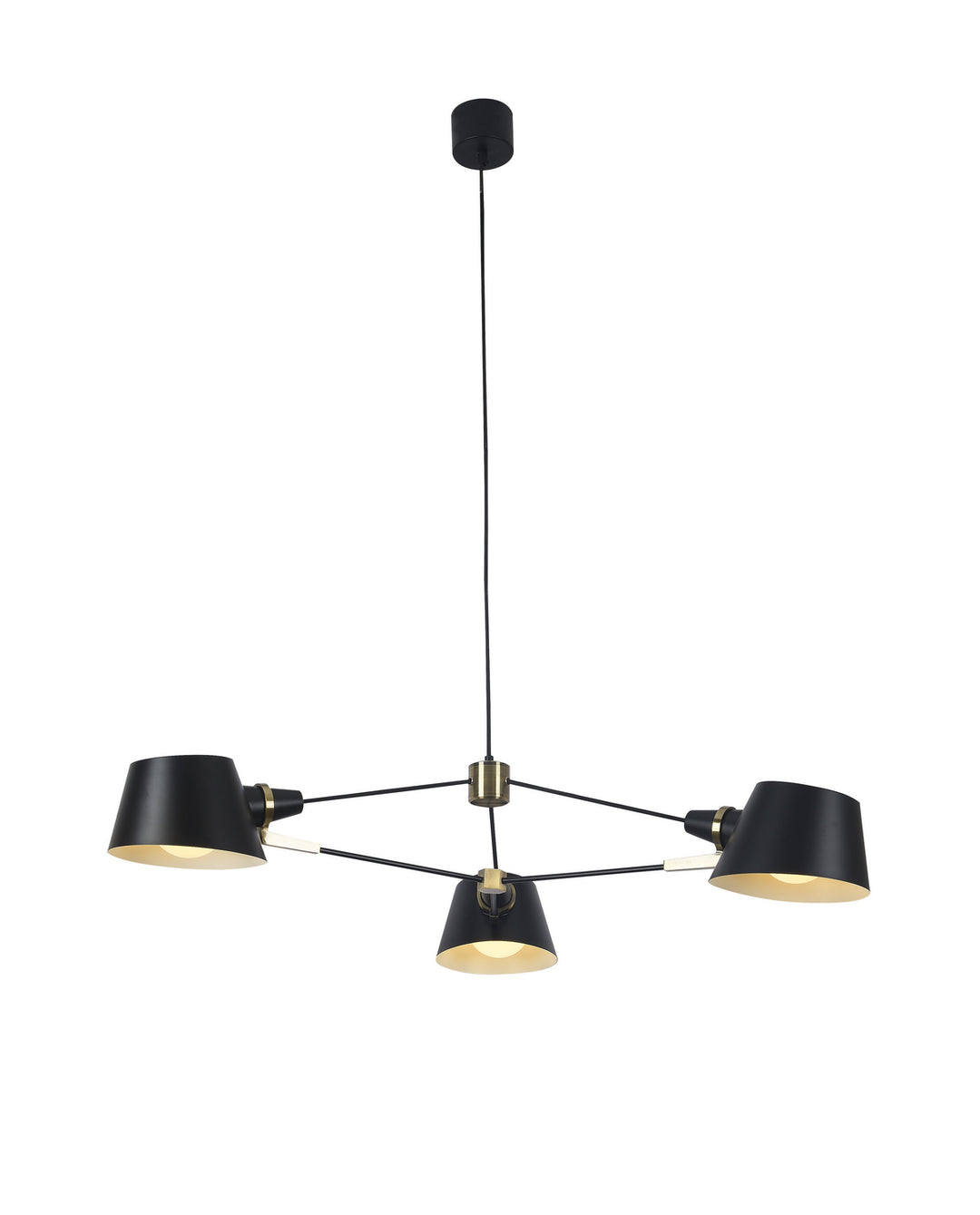 Bethel International DLS11C36B Chandelier Light - Black