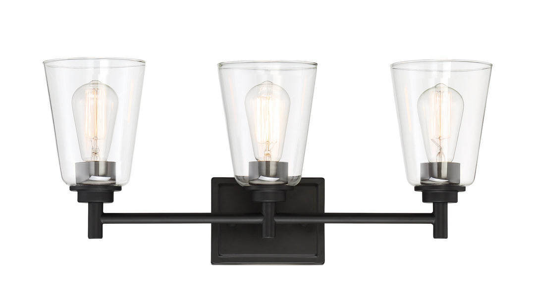 Designers Fountain Westin 95703-MB Bath Vanity Light 23 in. wide - Matte Black