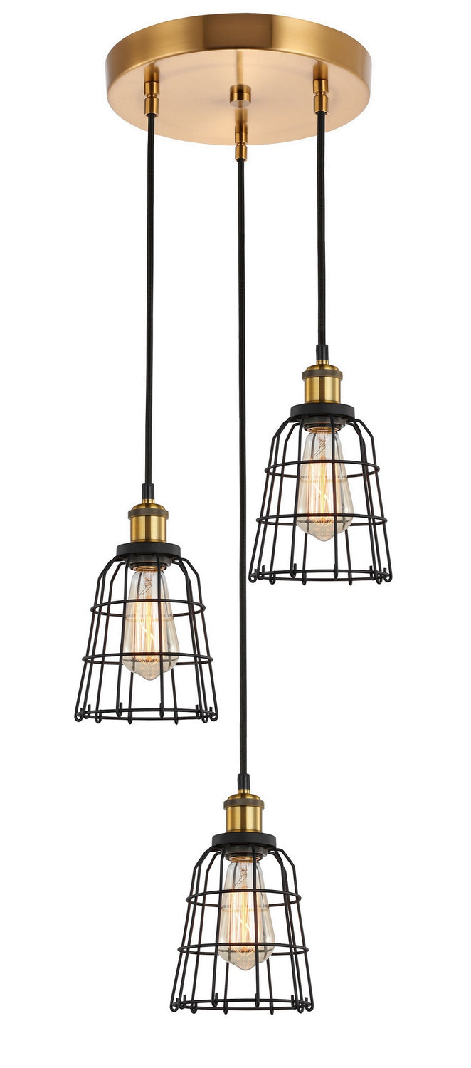Woodbridge Fulton 18324CBRWL-SW106BK Pendant Light - Brass