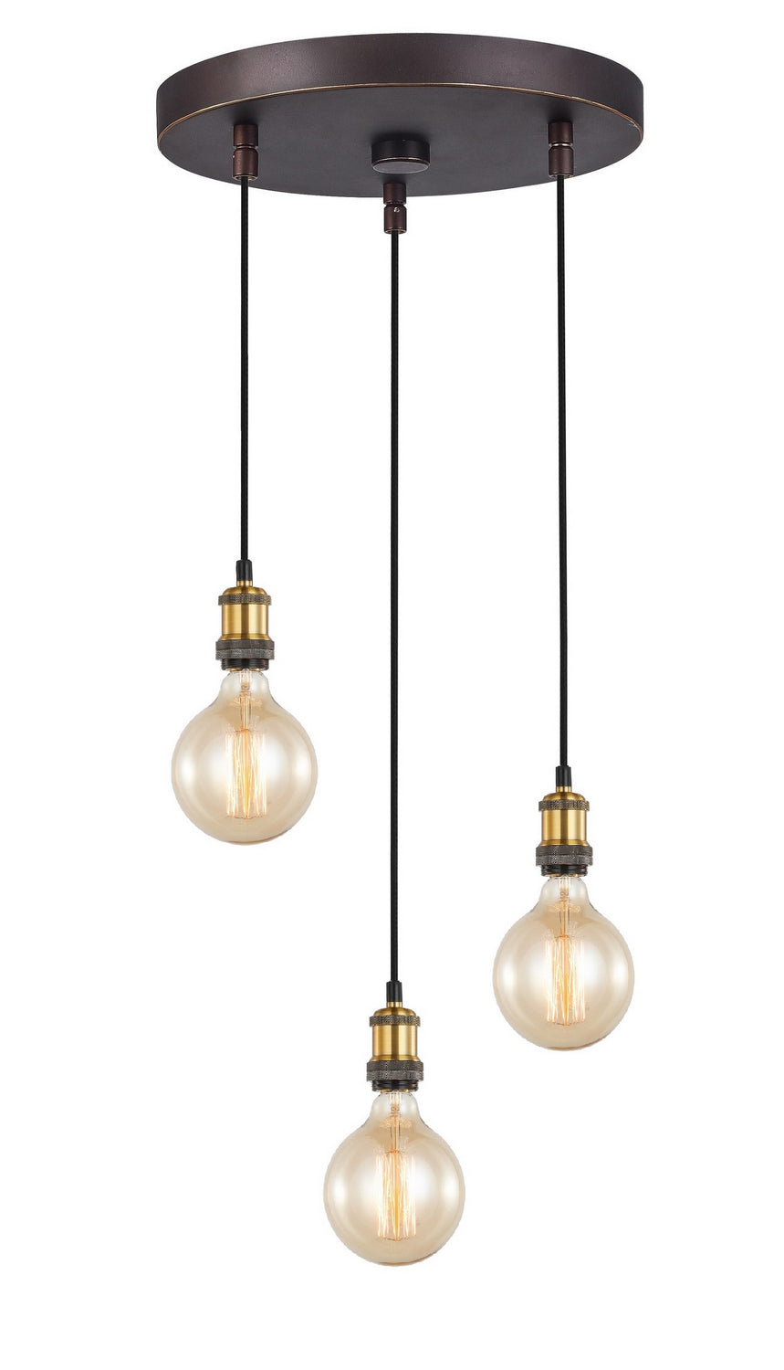 Woodbridge Fulton 18324CBZ-G125 Pendant Light - Brass/ Bronze