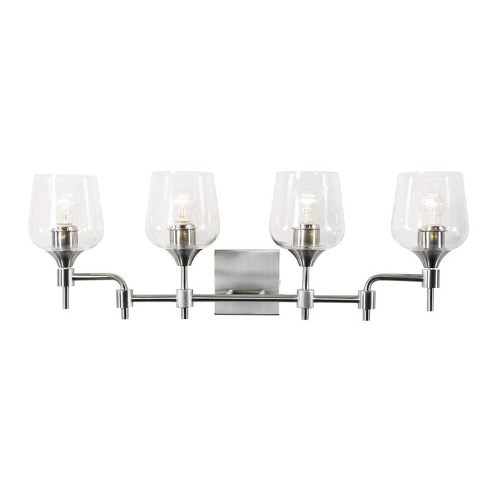 Varaluz Margaux 340B04SN Bath Vanity Light 30 in. wide - Satin Nickel