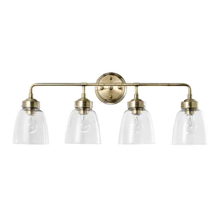 Varaluz Helena 341B04AB Bath Vanity Light 31 in. wide - Antique Brass