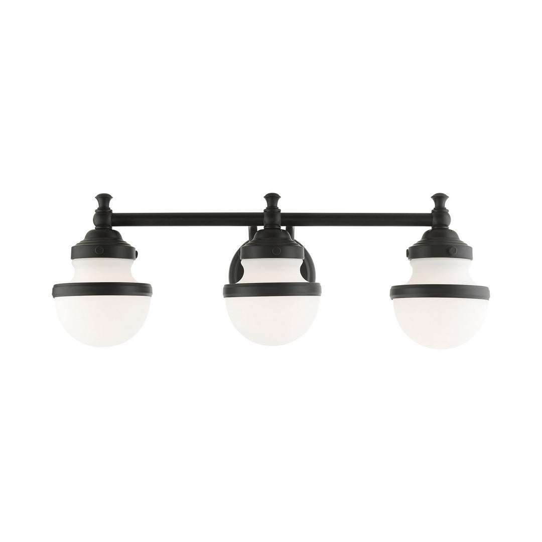 Livex Oldwick 5713-04 Bath Vanity Light 24 in. wide - Black