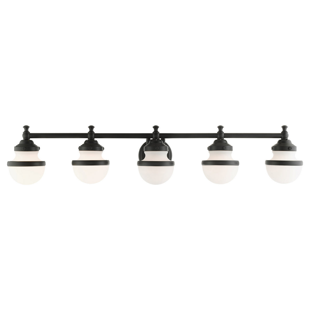 Livex Oldwick 5715-04 Bath Vanity Light 42 in. wide - Black